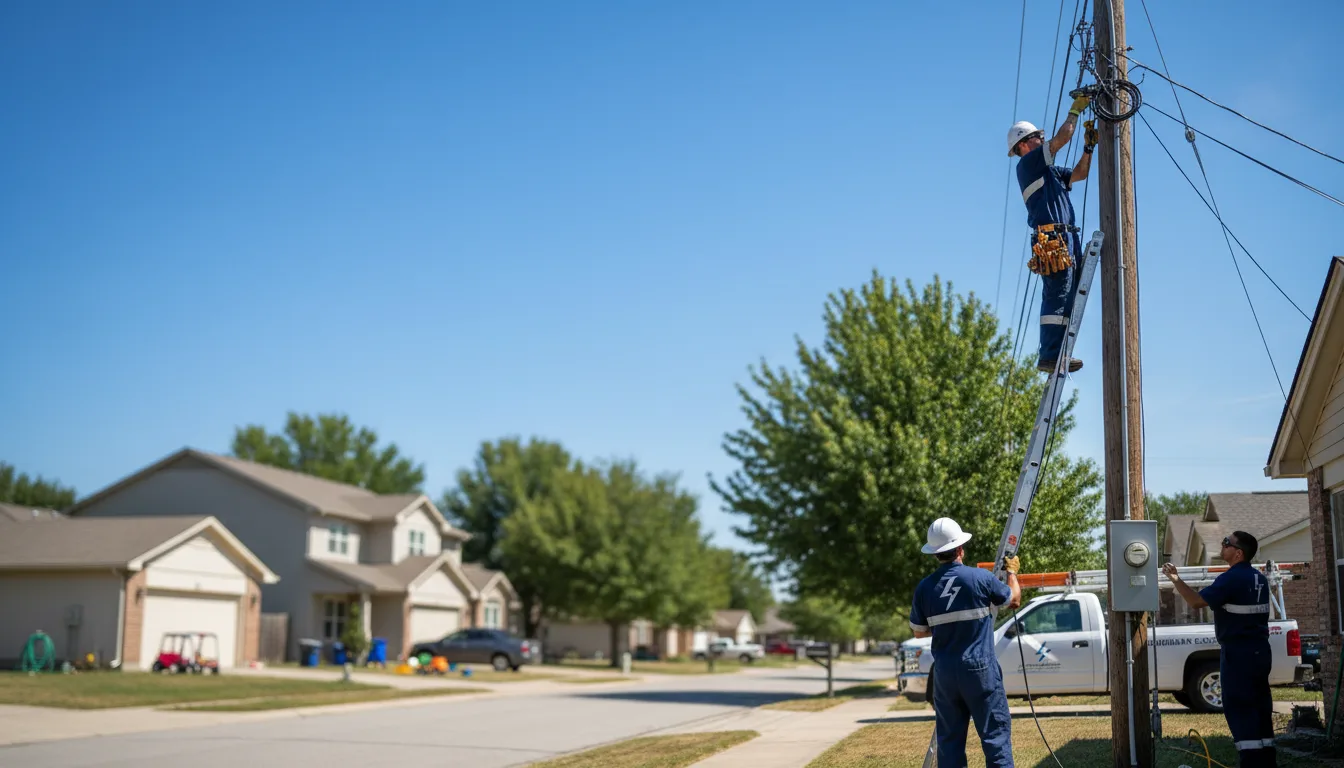 Residential electrician providing installation services in Antlers, OK